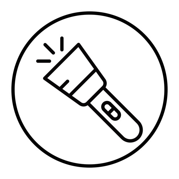 Iconos vectoriales de las linternas