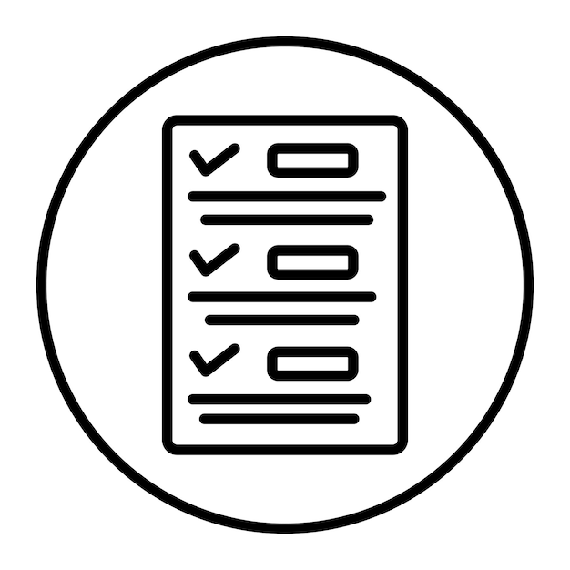 Iconos vectoriales de la lista de compras