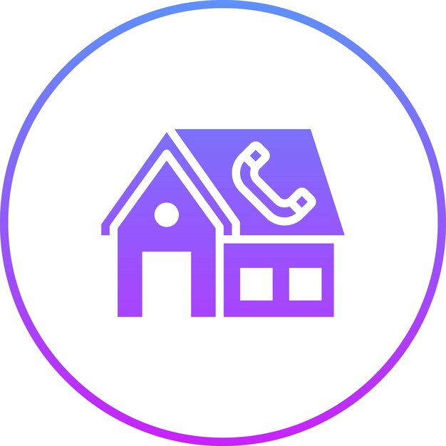 Iconos vectoriales de llamadas de la agencia de viviendas Ilustración del conjunto de iconos de bienes raíces