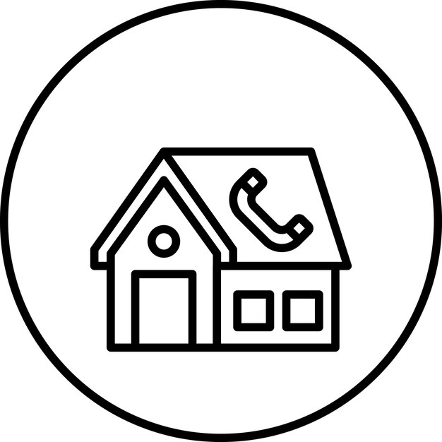 Iconos vectoriales de llamadas de la agencia de viviendas Ilustración del conjunto de iconos de bienes raíces