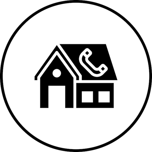 Iconos vectoriales de llamadas de la agencia de viviendas Ilustración del conjunto de iconos de bienes raíces