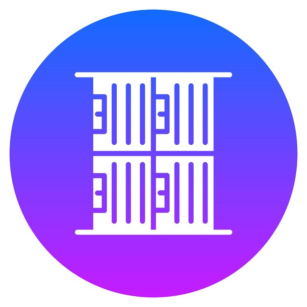 Iconos vectoriales de locker