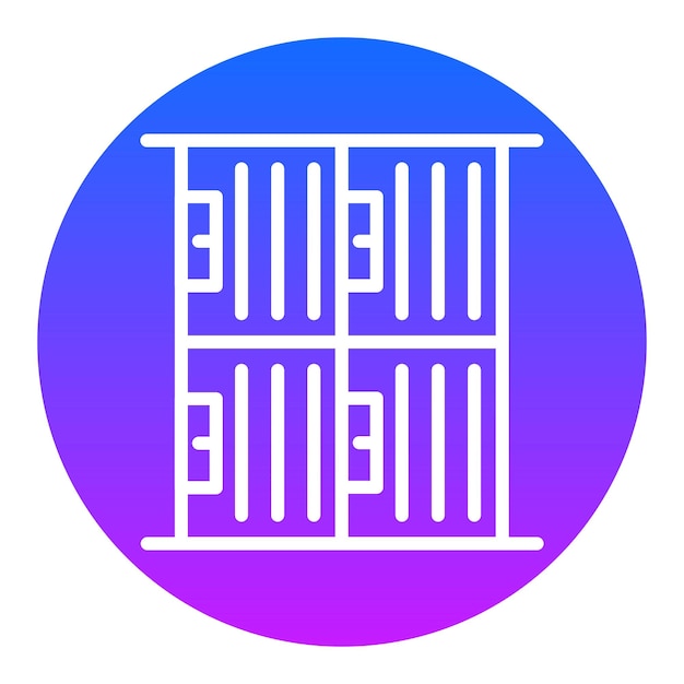 Iconos vectoriales de locker