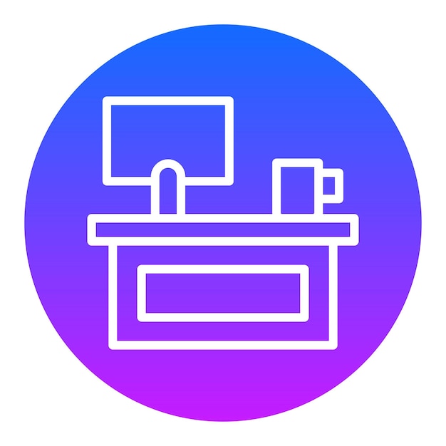 Iconos vectoriales del lugar de trabajo