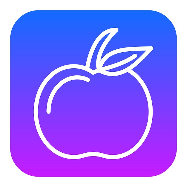 Iconos vectoriales de la manzana