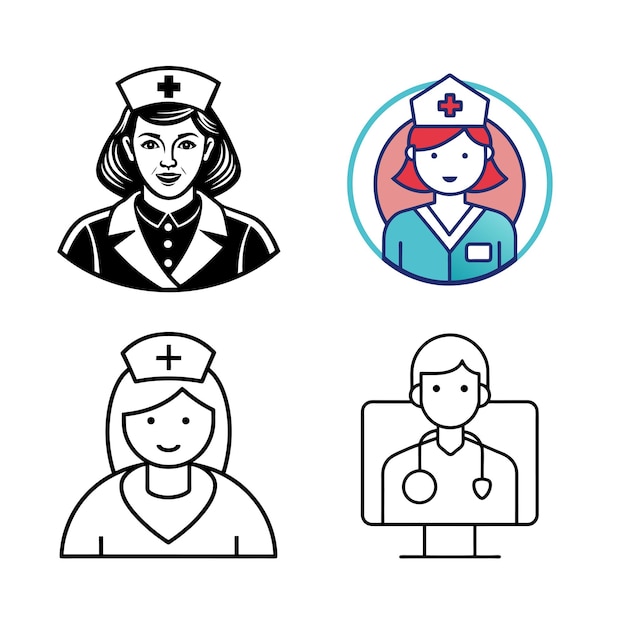 Iconos vectoriales para medicina y atención médica Médico y diseño de medicamentos