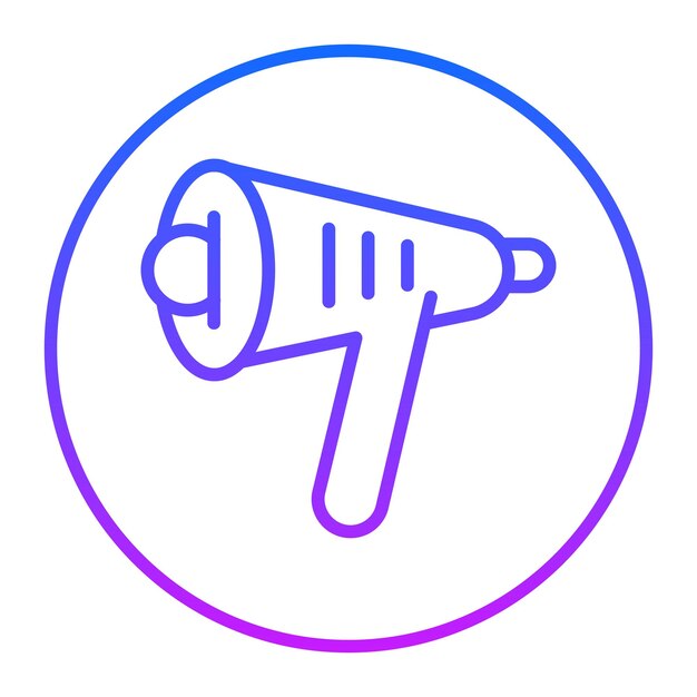 Iconos vectoriales de megáfono
