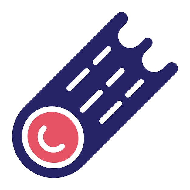 Iconos vectoriales de meteoritos Ilustración del conjunto de iconos de tecnología espacial