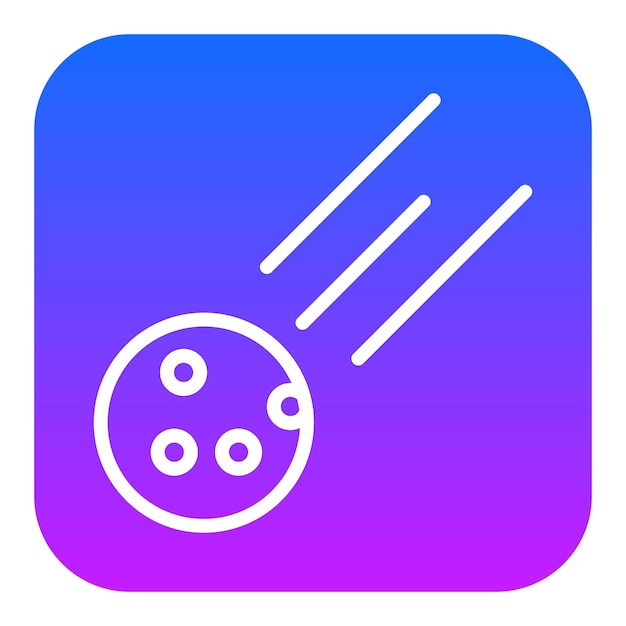 Iconos vectoriales de los meteoritos