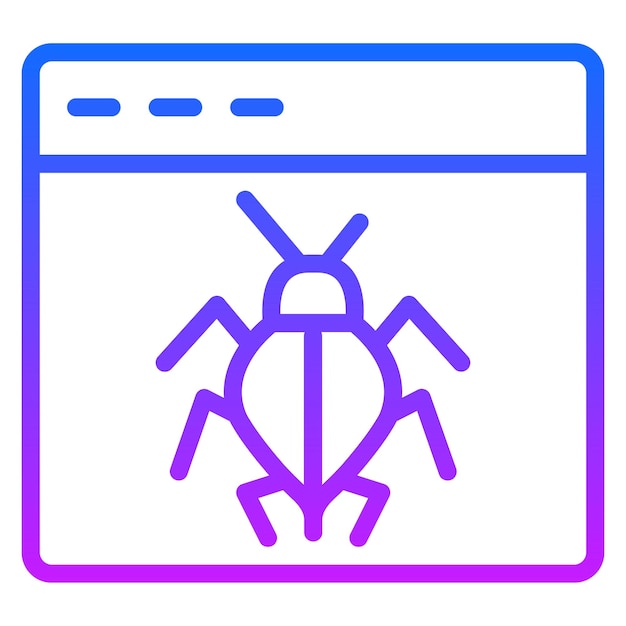 Iconos vectoriales del navegador hackeados