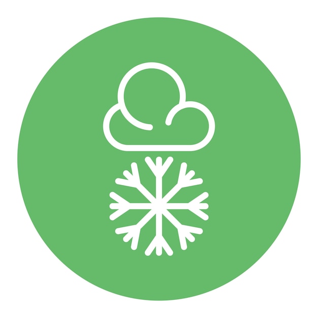 Iconos vectoriales de nieve