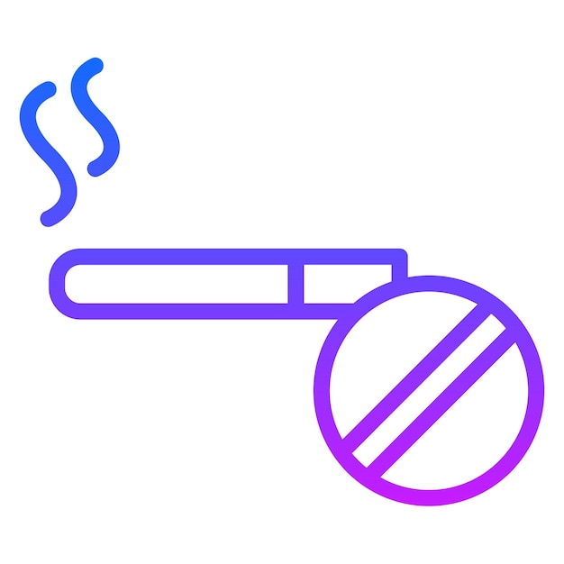 Iconos vectoriales para no fumar
