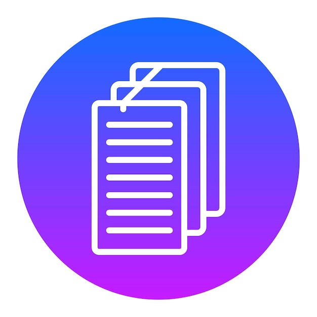 Iconos vectoriales de las notas