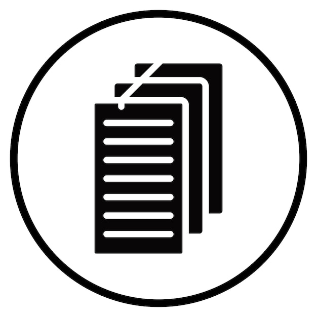 Iconos vectoriales de las notas