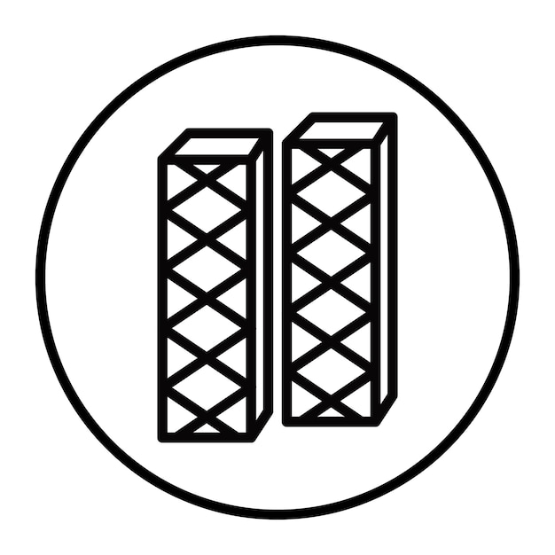 Iconos vectoriales de las obleas