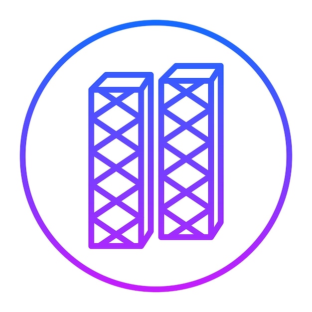 Iconos vectoriales de las obleas