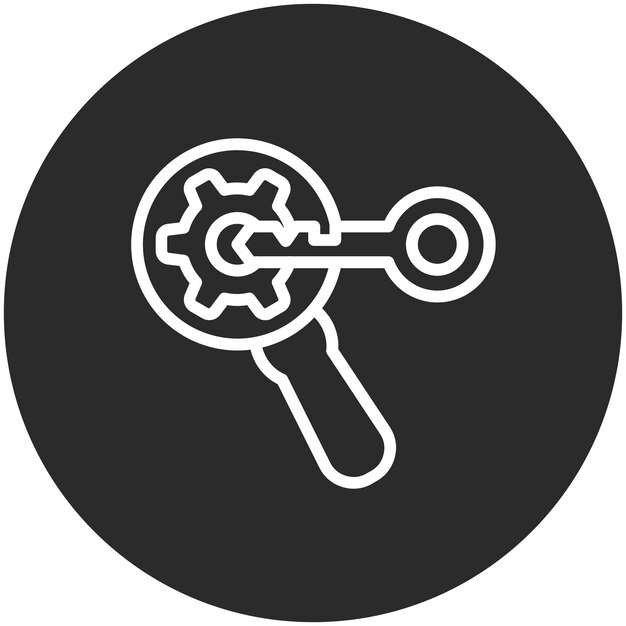 Iconos vectoriales de optimización de palabras clave Ilustración del conjunto de iconos de marketing en línea