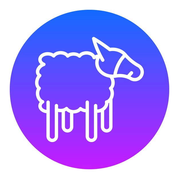 Iconos vectoriales de ovejas