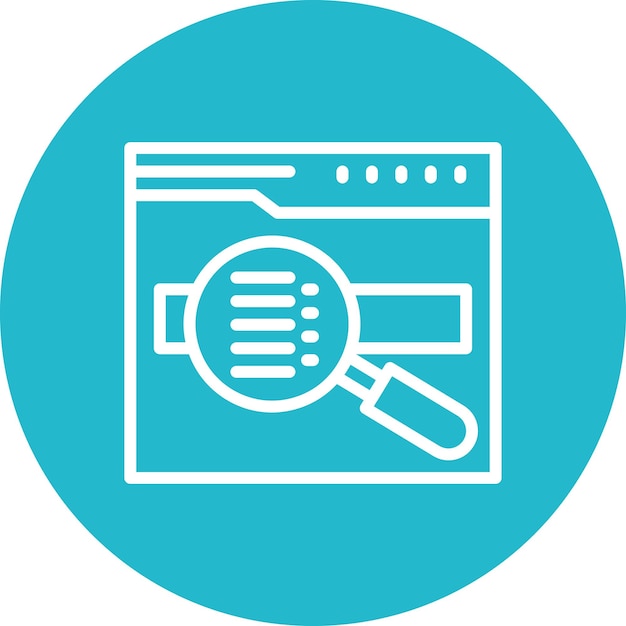 Iconos vectoriales de palabras clave de búsqueda Ilustración del conjunto de iconos de marketing