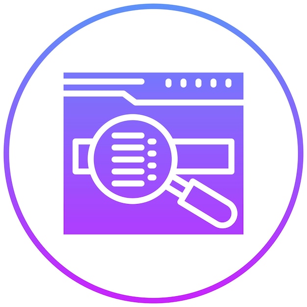 Iconos vectoriales de palabras clave de búsqueda Ilustración del conjunto de iconos de marketing