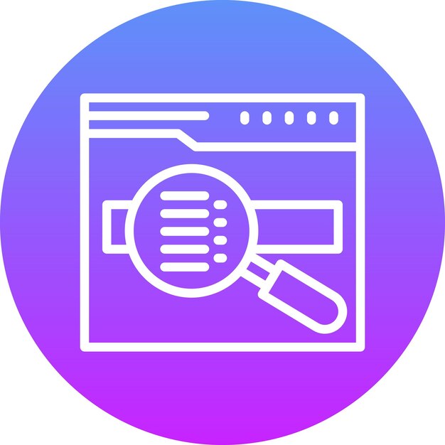 Iconos vectoriales de palabras clave de búsqueda Ilustración del conjunto de iconos de marketing