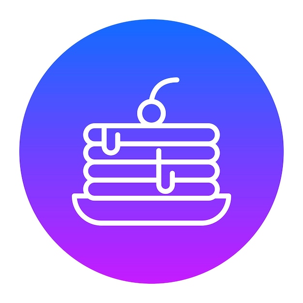 Iconos vectoriales de panqueques