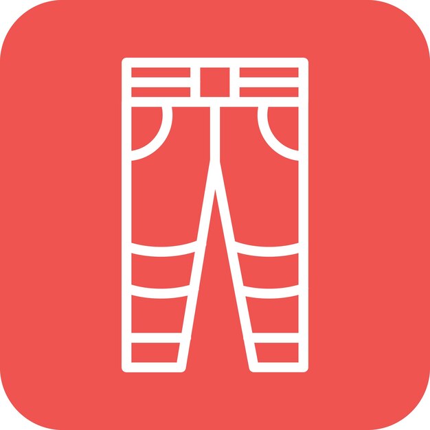 Iconos vectoriales de pantalones de bomberos Ilustración del conjunto de iconos de bomberos