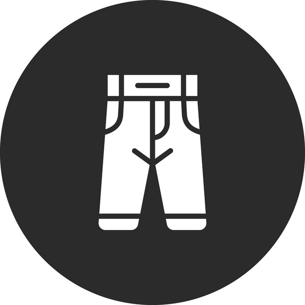 Iconos vectoriales de pantalones Ilustración del conjunto de iconos de moda