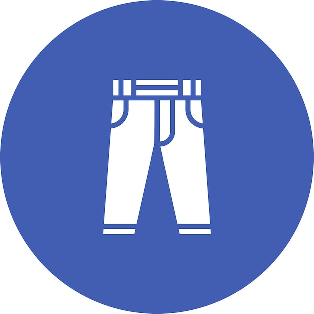 Iconos vectoriales de pantalones Ilustración del conjunto de iconos de ropa