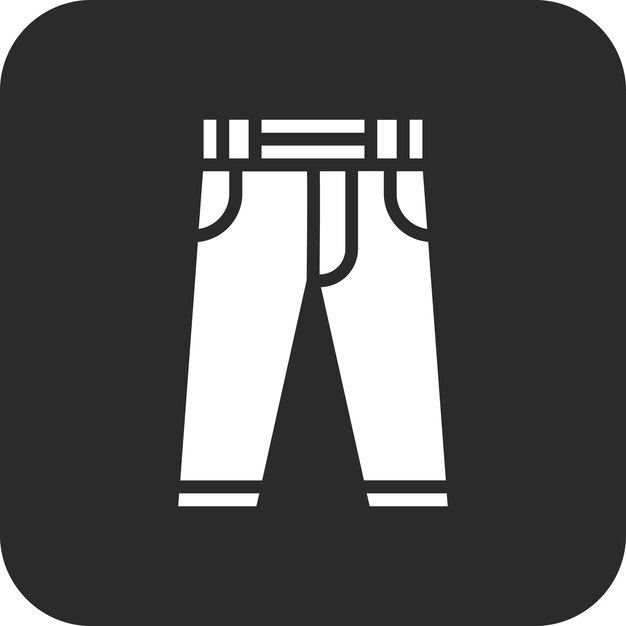 Iconos vectoriales de pantalones Ilustración del conjunto de iconos de ropa