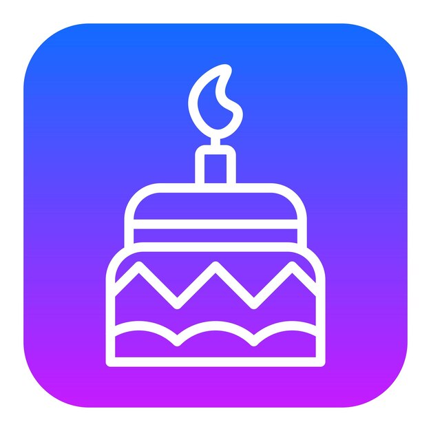 Iconos vectoriales de pastel de dos capas