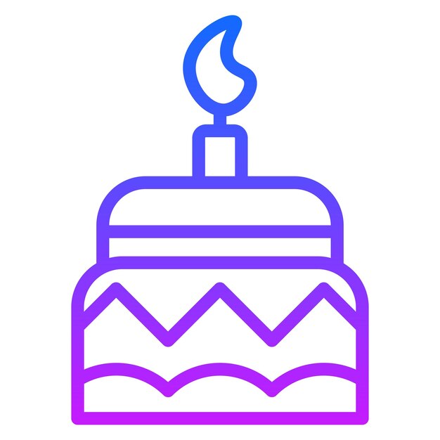 Iconos vectoriales de pastel de dos capas