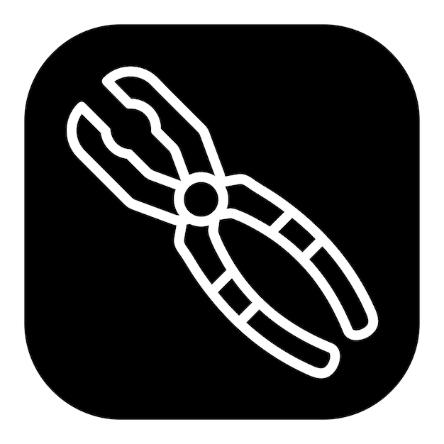 Iconos vectoriales de las pinzas
