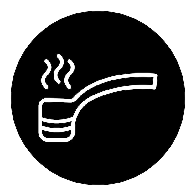 Iconos vectoriales de la pipa de fumar