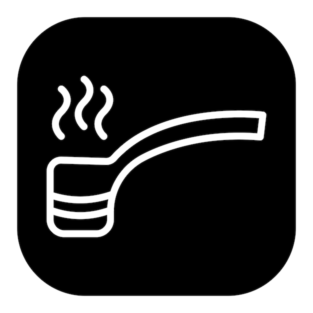 Iconos vectoriales de la pipa de fumar