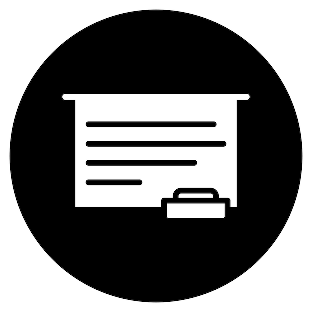 Iconos vectoriales de la pizarra