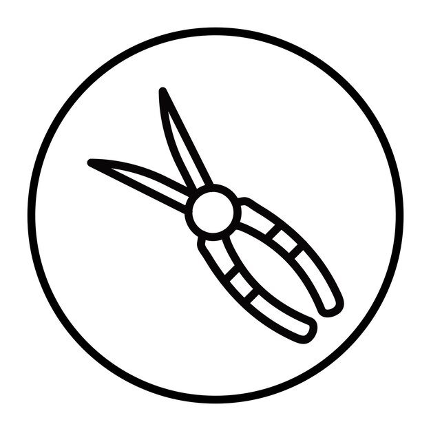 Iconos vectoriales de los podadores