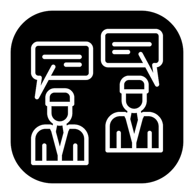 Iconos vectoriales que hablan
