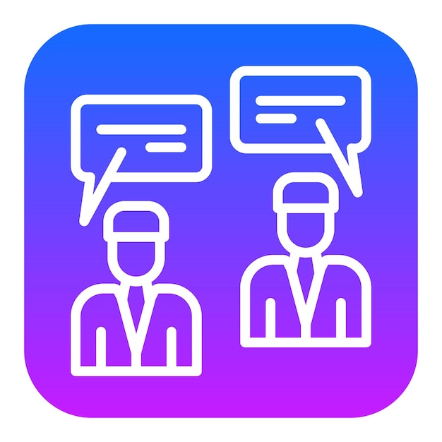Iconos vectoriales que hablan