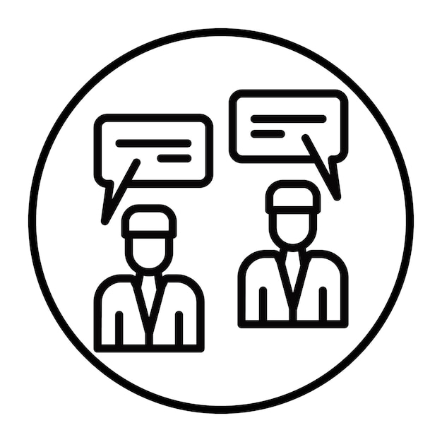 Iconos vectoriales que hablan