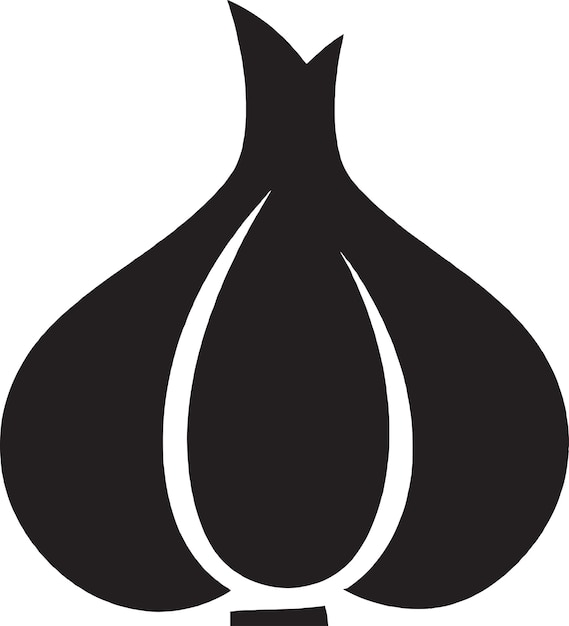 Iconos vectoriales radiantes GarlicGlow para diseños de ajo