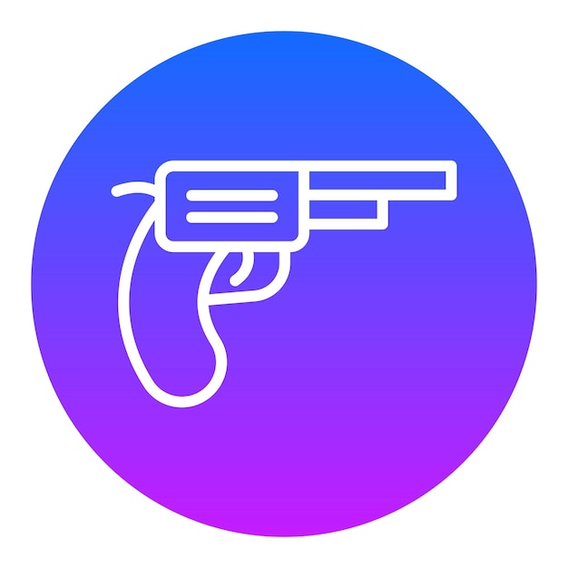Iconos vectoriales de revólveres