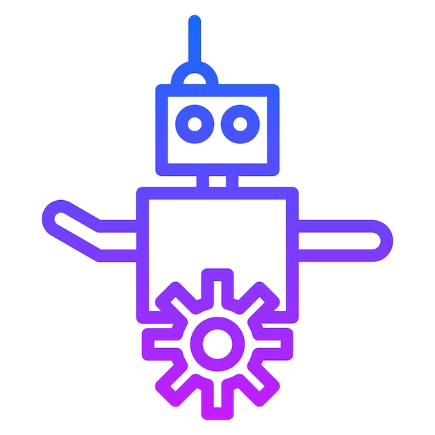 Iconos vectoriales de robots