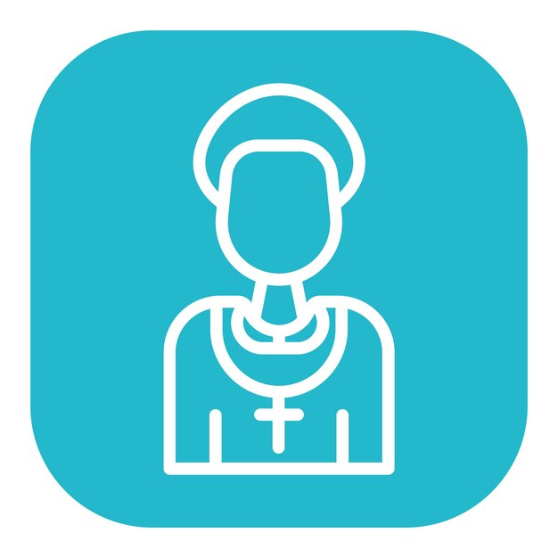 Iconos vectoriales de los sacerdotes
