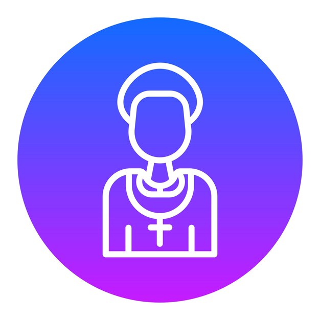 Iconos vectoriales de los sacerdotes
