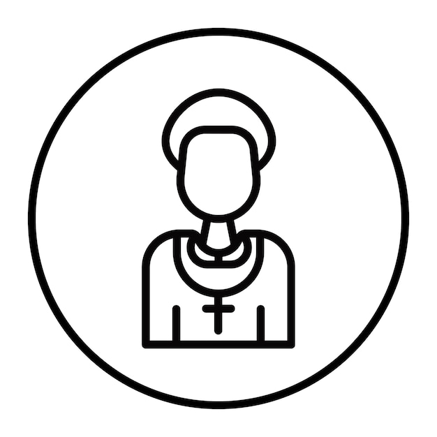 Iconos vectoriales de los sacerdotes