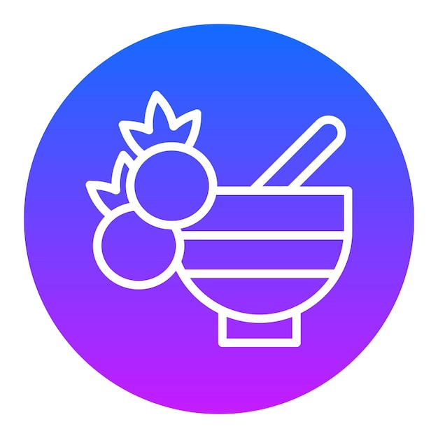 Iconos vectoriales de la salsa de arándano