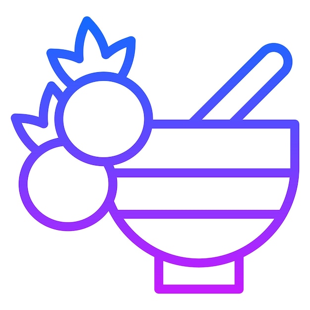 Iconos vectoriales de la salsa de arándano