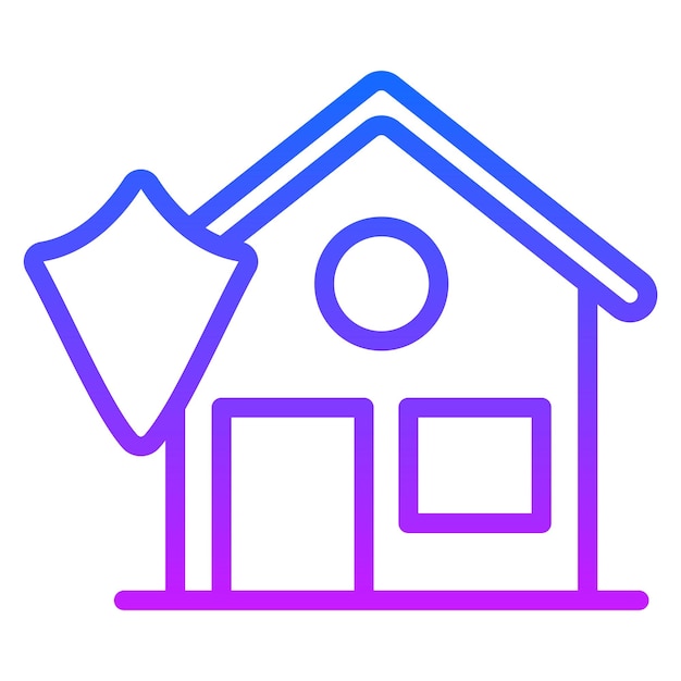 Iconos vectoriales de seguros para el hogar