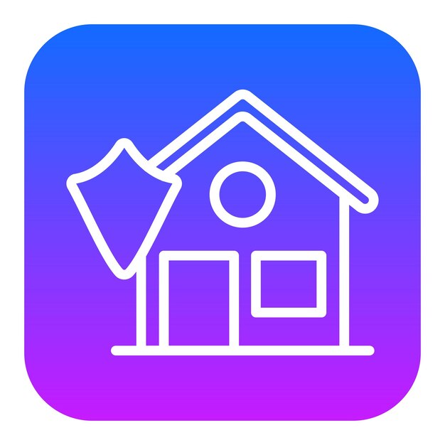 Iconos vectoriales de seguros para el hogar